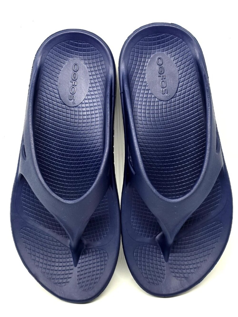 OOFOS Original Recovery Blue Flip Flop Thong Sandals Shoes Men's 6 Women's 8 - Picture 10 of 12